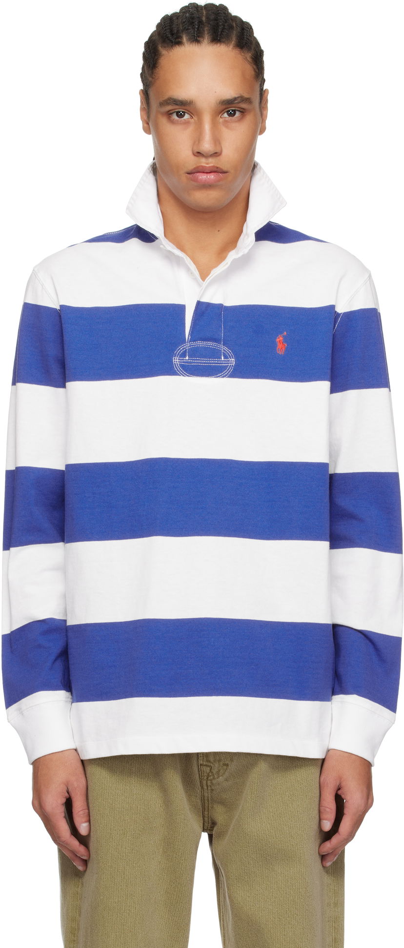 Poolopaita Polo by Ralph Lauren Ralph Lauren 'The Iconic Rugby' Shirt Sininen | 710900566019