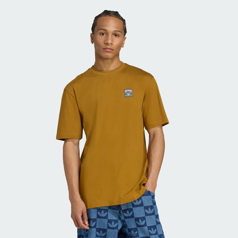 T-paita adidas Performance Wabash Relaxed Fit T-Shirt Ruskea | JW0160