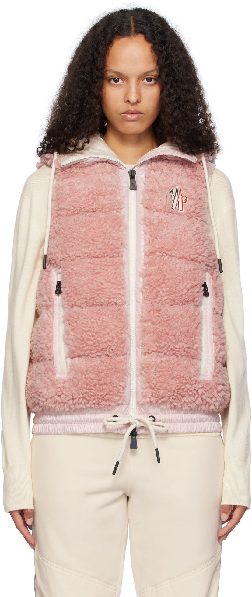 Liivi Moncler Padded Zip-Up Down Vest Vaaleanpunainen | J20988G00022899A9