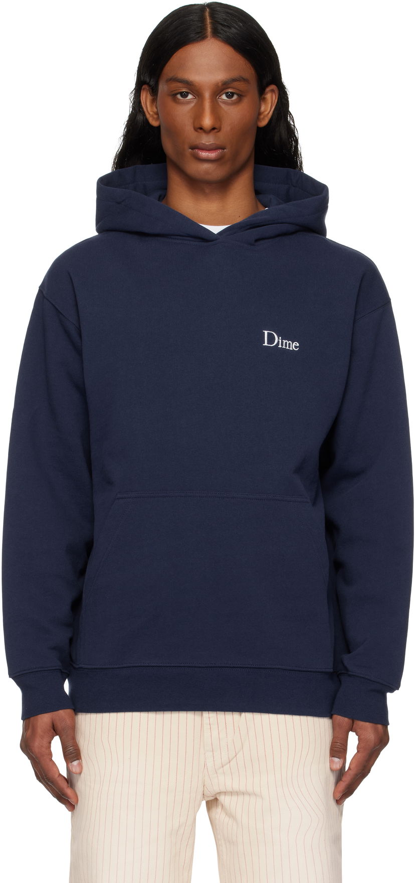 Huppari Dime Classic Small Logo Hoodie Tummansininen | DIME2SP2533NVY