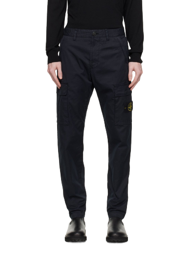 Cargo housut Stone Island Embroidered Cargo Musta | 771532310