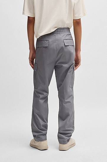 Cargo housut BOSS Relaxed Fit Cargo Trousers Harmaa | 50517923, 1
