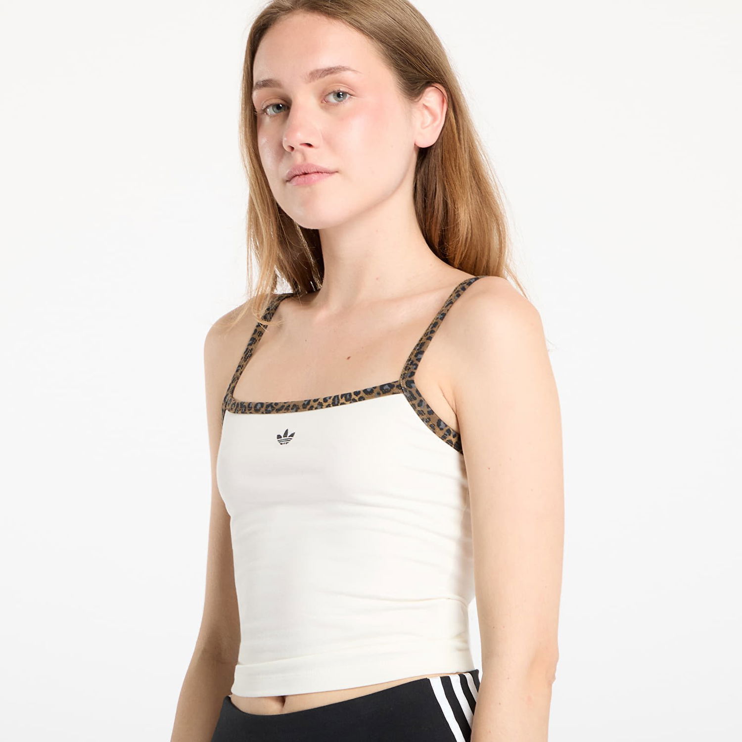 Tankkitoppi adidas Performance Leopard Print Tank Top Valkoinen | JW7309, 1