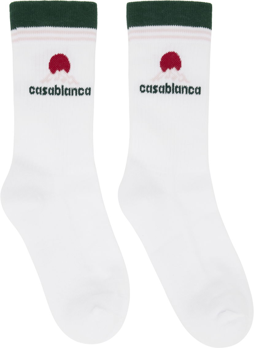 Sukat Casablanca Casablanca Montagne Socks Valkoinen | APF25-ACC-010-05