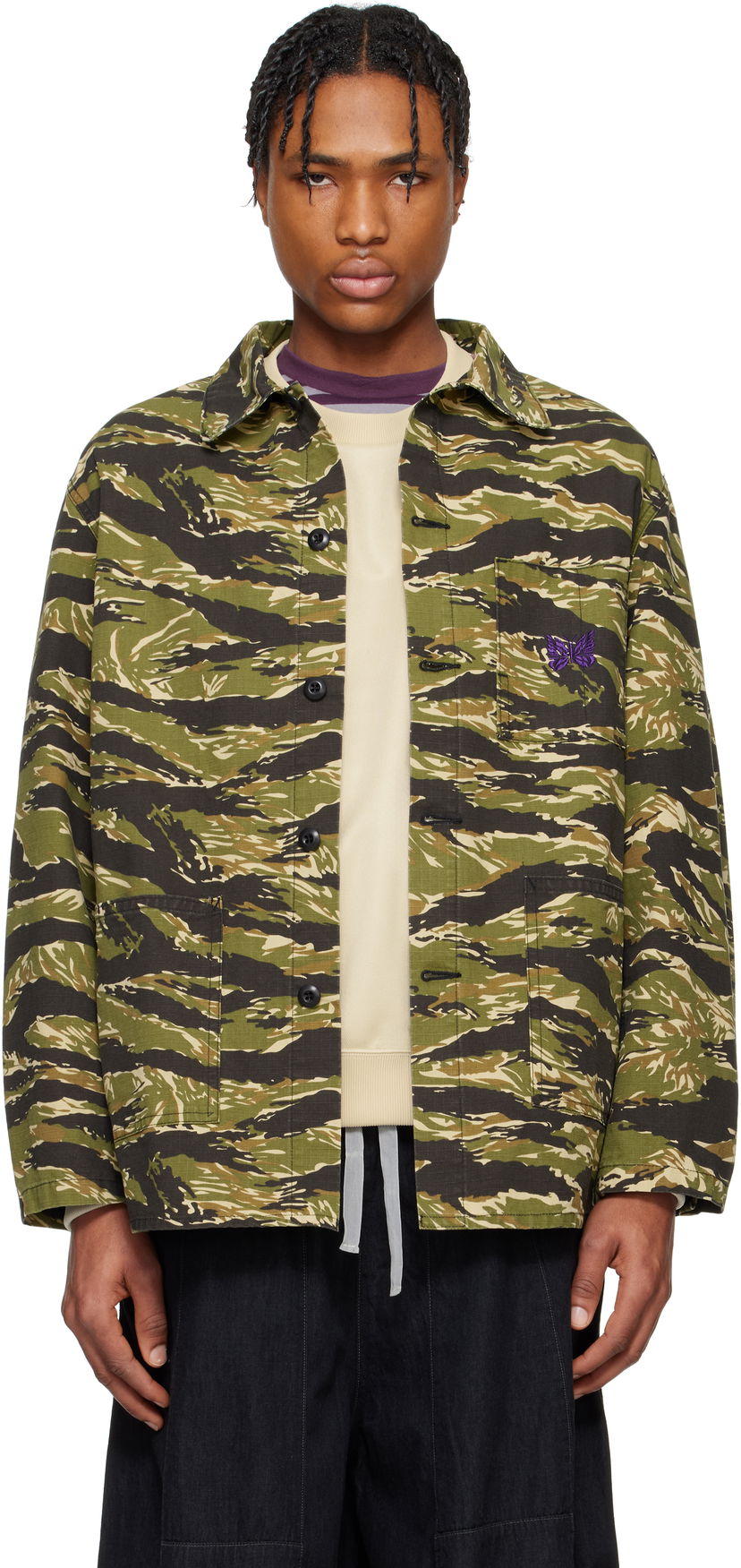 Paita Needles Needles D.N. Coverall Jacket Vihreä | QV149