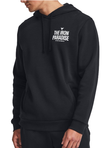 Huppari Under Armour Pjt Rock Rival Fleece Musta | 1380107-001