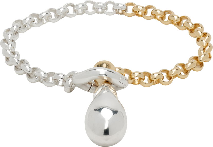 Rannerengas Bottega Veneta Bottega Veneta Drop Pendant Chain Bracelet Metallinen | 838147 V507D