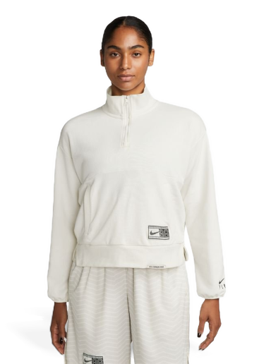 Huppari Nike Dri-FIT Swoosh Fly 1/4 Zip Basketball Sweatshirt Valkoinen | DX0561-133