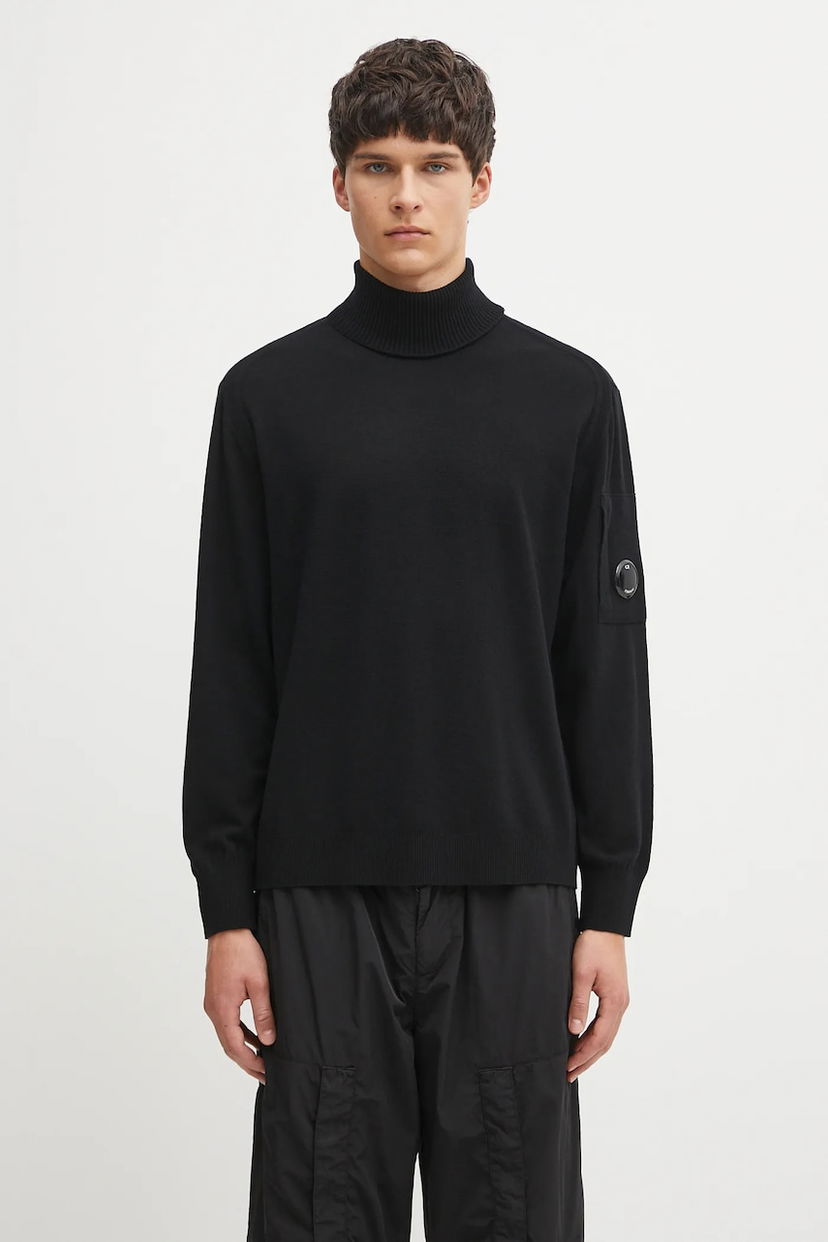 Villapaita C.P. Company C.P. Company Turtleneck Sweater Musta | 19CMKN035A005528A