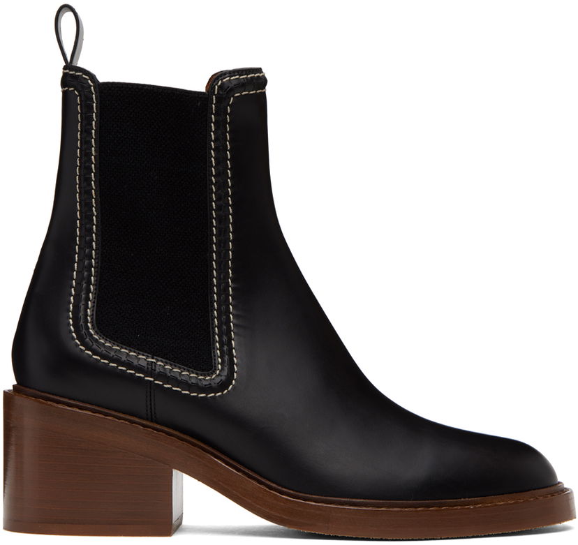 Tennarit ja kengät CHLOÉ Chloé Mallo Leather Chelsea Boots Musta | CHC22A685AF
