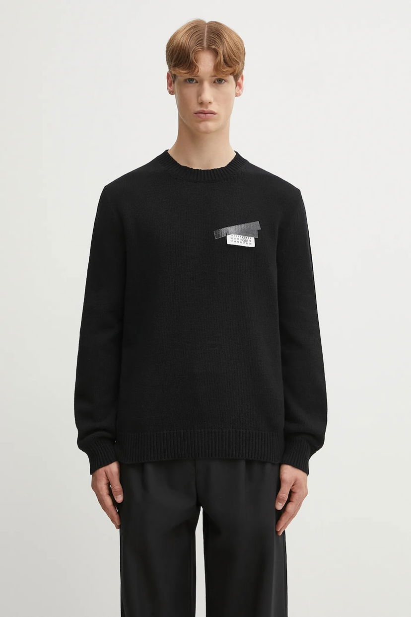 Villapaita Maison Margiela MM6 Maison Margiela Wool Sweater Musta | SH2HL0030.M13168.900S