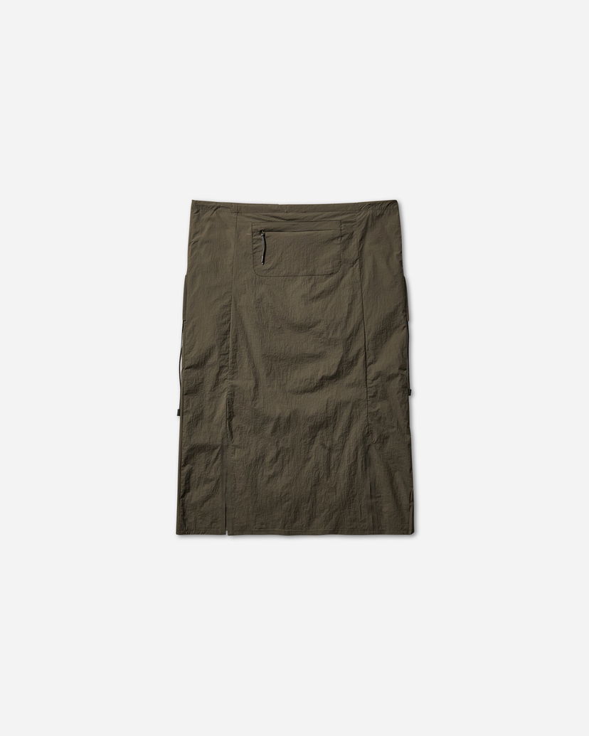 Hame ROA See-Through Mid Skirt Ruskea | RBWW050FA28 GRN0012