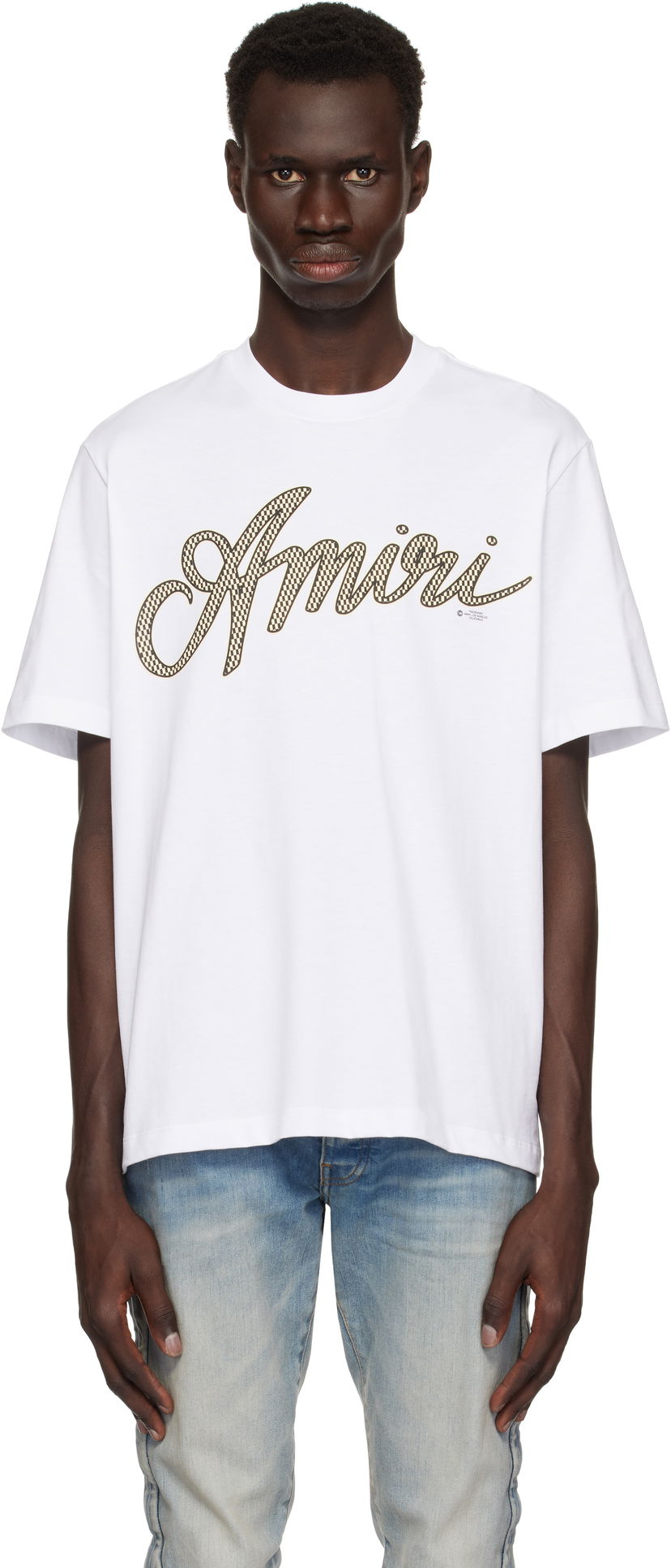 T-paita AMIRI Amiri Script T-Shirt Valkoinen | AMJYTE1193