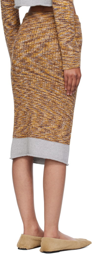 Hame Baserange Baserange Midi Knit Skirt Keltainen | SSWA-TC-AU25, 2