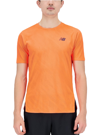 T-paita New Balance Q Speed Tee Oranssi | mt23281-ndf