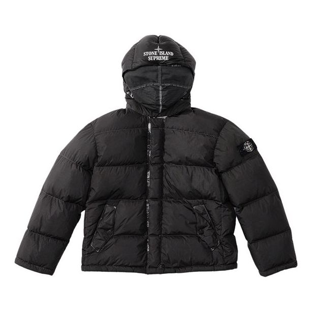 Puffer takki Supreme Painted Camo Crinkle Down Jacket Musta | SUP-FW20-295