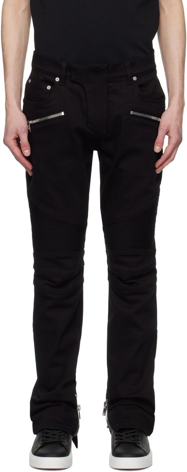 Jeans Balmain Balmain Slim-Fit Biker Jeans Musta | EH1MG115DF63, 0