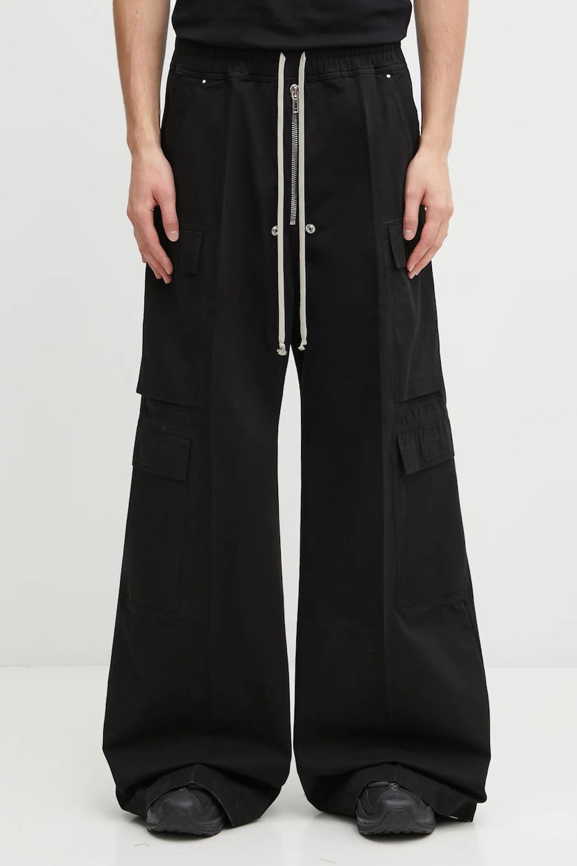 Cargo housut Rick Owens Rick Owens DRKSHDW Double Cargo Jumbo Belas Cargo Pants Musta | DU02E7398.TW