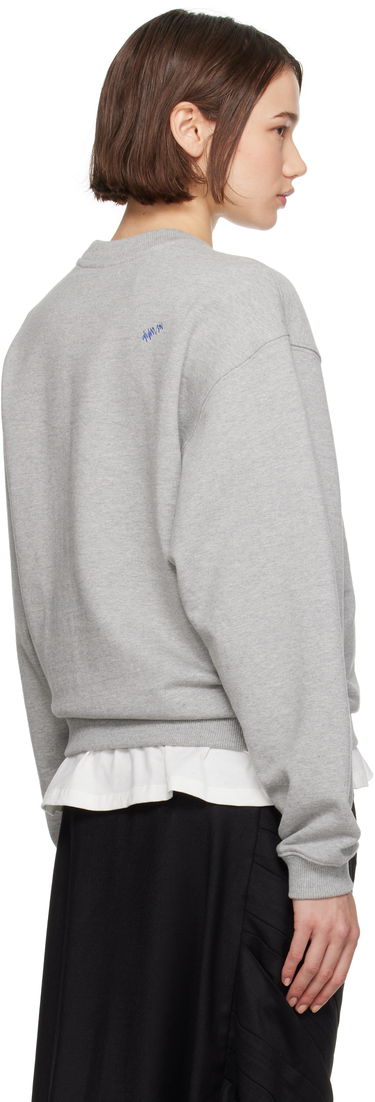 Huppari ADER ERROR Graphic Print Crewneck Sweatshirt Harmaa | BN25FYSW0101GR, 2