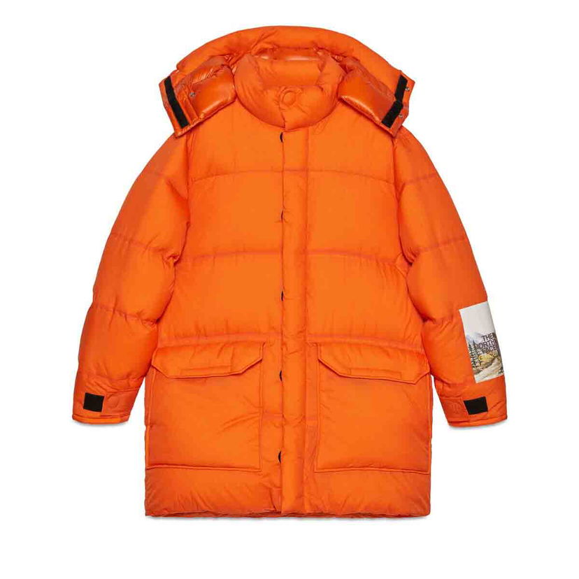 Puffer takki Gucci The North Face x Down Jacket Orange Oranssi | 663751 XLWF0 6677