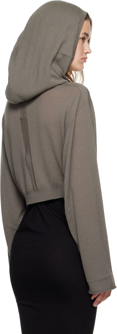 Huppari Rick Owens Rick Owens Cropped Hooded Tunic Harmaa | RP02E4632 M, 2