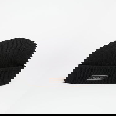 Pipo CALVIN KLEIN Calvin Klein Patch Chunky Rib Beanie Musta | LV04D8058G UB1, 0