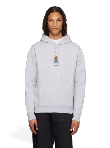 Huppari MAISON KITSUNÉ Dressed Fox Hoodie Valkoinen | LM00304KM0001