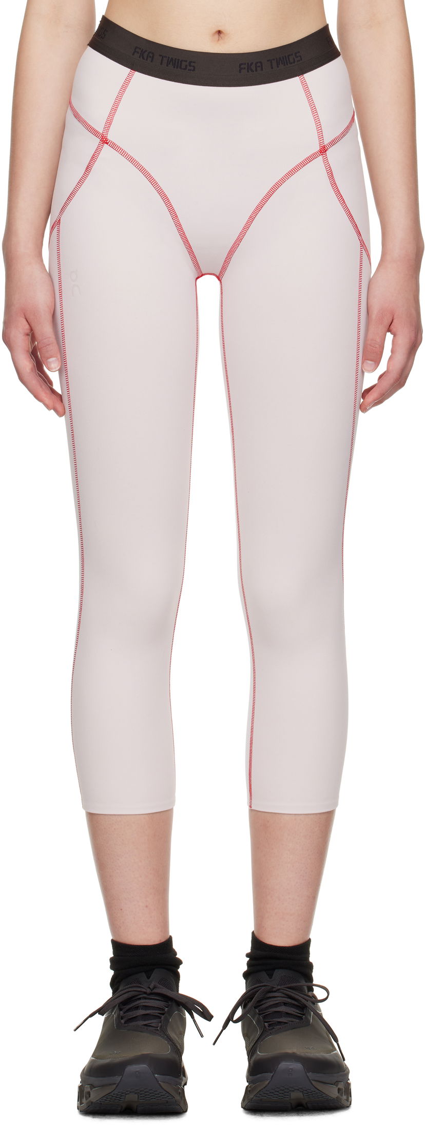 Leggingsit On Running FKA twigs Edition Studio Sport Cropped Leggings Vaaleanpunainen | 1WF11690710