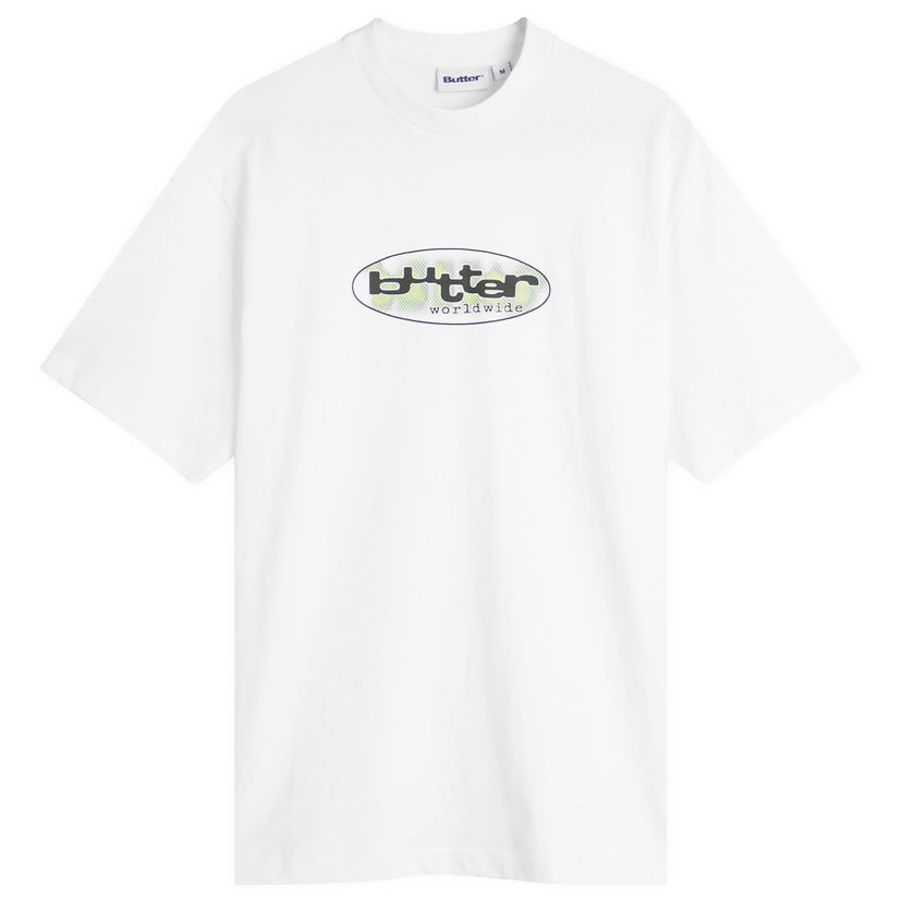 T-paita Butter Goods Vortex T-Shirt, Size Large Valkoinen | BG252111-WHT