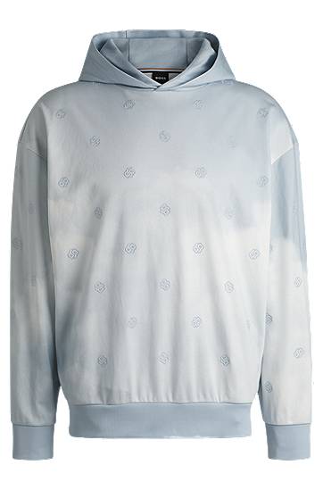Huppari BOSS Double B Monogram Hoodie Sininen | 50531740