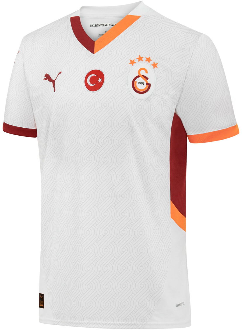 Jersey Puma Galatasaray SK Away Jersey Replica w/o sponsor 2024/25 Valkoinen | 779652-02