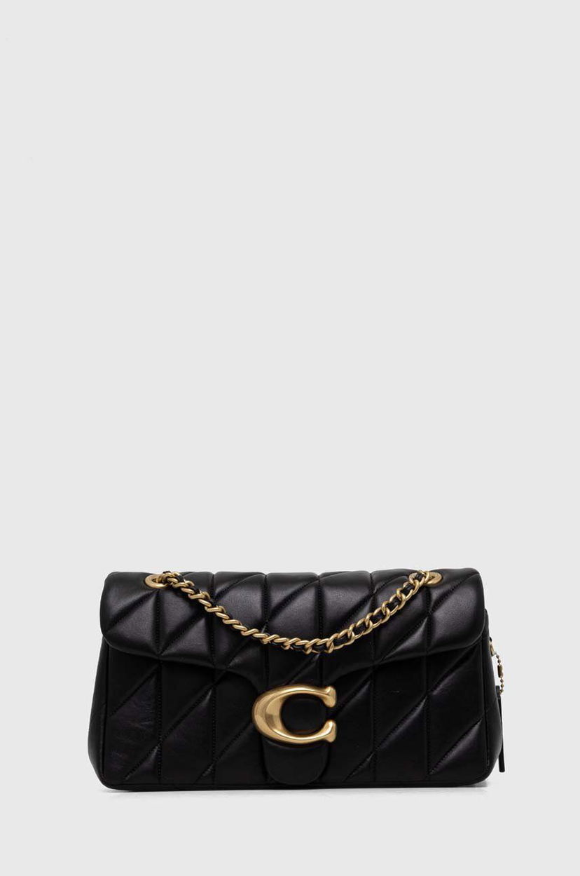 Olkalaukku Coach Tabby Leather Shoulder Bag Musta | CP150