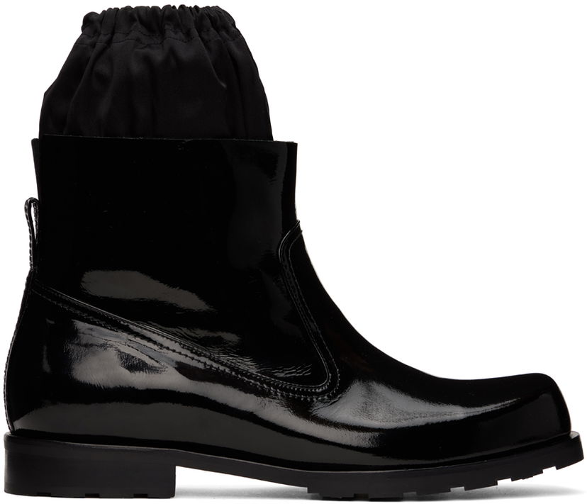 Vaatteet We11done We11done Enamel Boots Musta | WD-AO3-22-435-M-BK