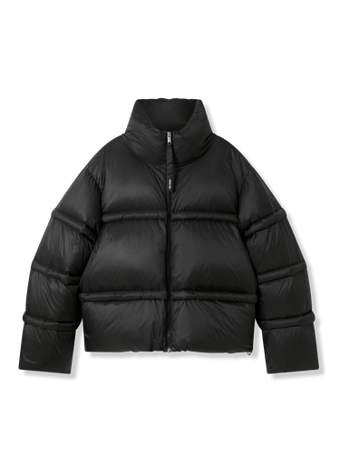 Puffer takki AXEL ARIGATO Veil High Collar Puffer Jacket Musta | A3135003, 1