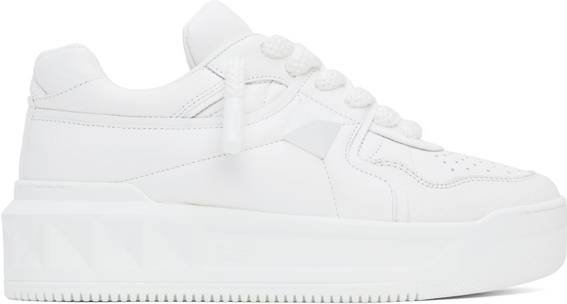 Tennarit ja kengät Valentino Valentino Garavani One Stud XL Nappa Leather Low-Top Valkoinen | 6Y2S0G37XTM