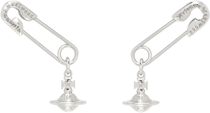 Korvakorut Vivienne Westwood Vivienne Westwood Safety Pin Drop Earrings Metallinen | 6201035Y-01P019-