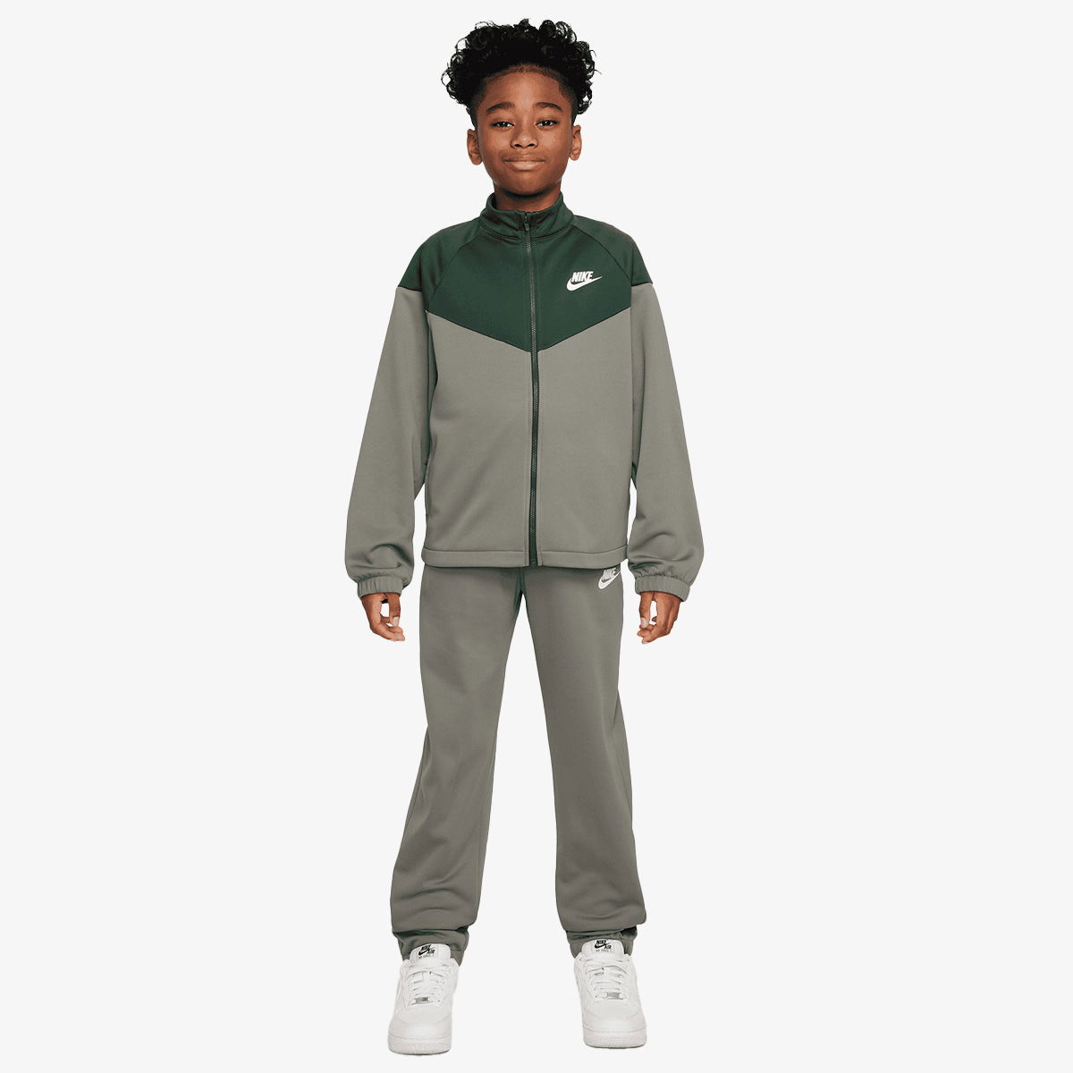 Verryttelypuku Nike K NSW DF TRACKSUIT PK FZ Harmaa | HQ9315-320, 1