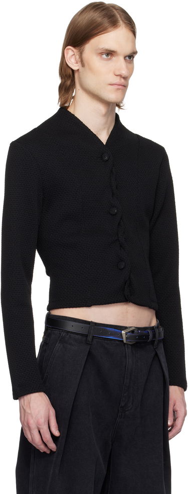 Villapaita ADER ERROR ADER error Cropped Cable Knit Cardigan Musta | BO01SSKT0702BK, 1