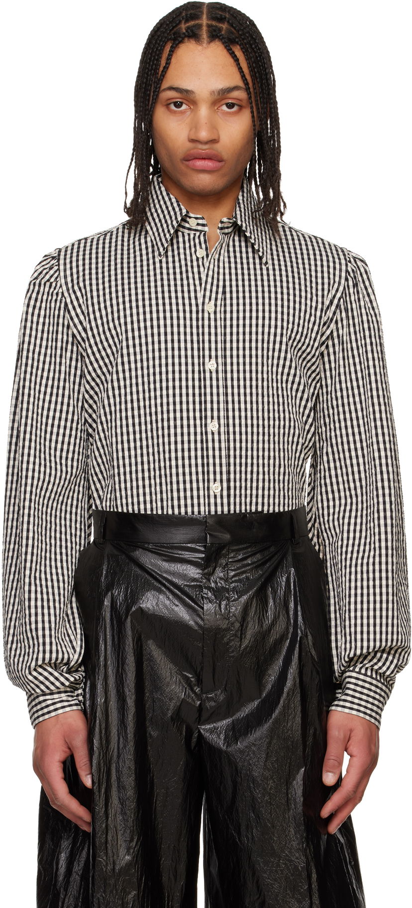 Paita Walter Van Beirendonck Walter Van Beirendonck Gingham Wings Shirt Valkoinen | 6004