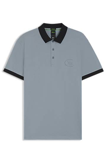 Poolopaita BOSS Moisture-Wicking Stretch Piqué Polo Shirt Sininen | 50544192
