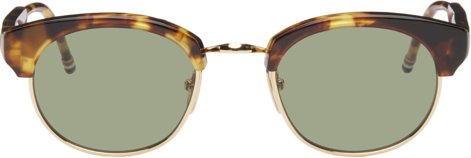 Aurinkolasit Thom Browne Oval Sunglasses Ruskea | UES702A-G0003, 0