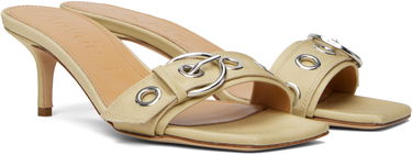 Asusteet Aeyde Aeyde Ilvy Eyelet Grosgrain Mules Beige | A11-HS-GAIS55TB188-SS25-957-069, 3