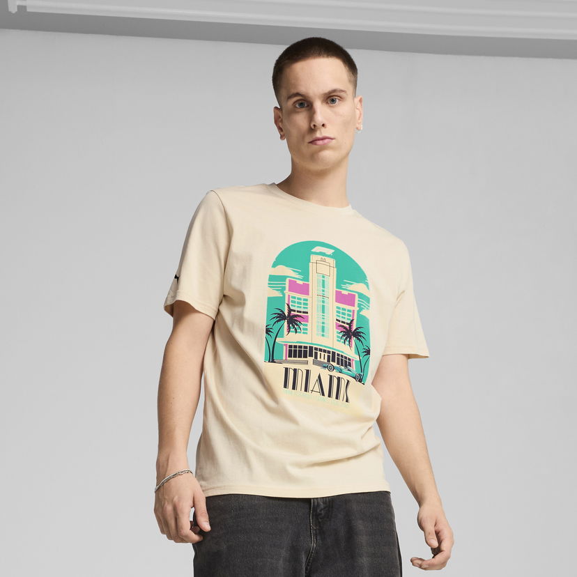 T-paita Puma F1® Miami Graphic T-Shirt Beige | 630176_13