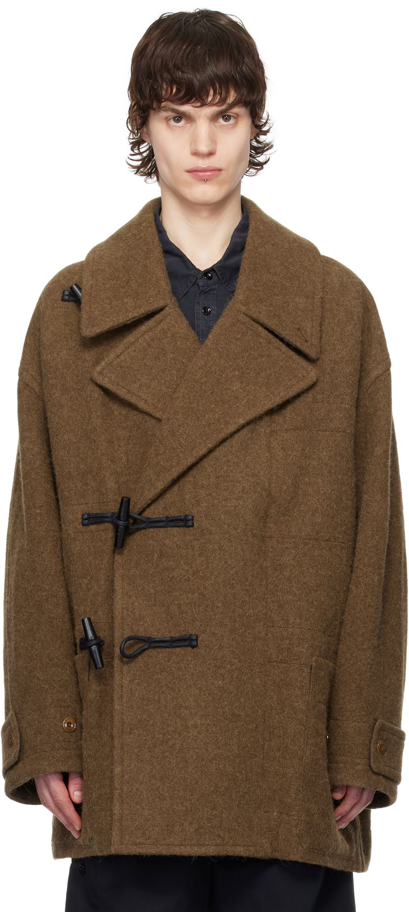 Takit LEMAIRE Lemaire Short Duffle Coat Ruskea | CO1089 LF504