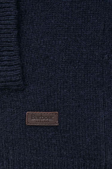 Villapaita Barbour Wool Button-Up Cardigan Tummansininen | MKN0731, 4