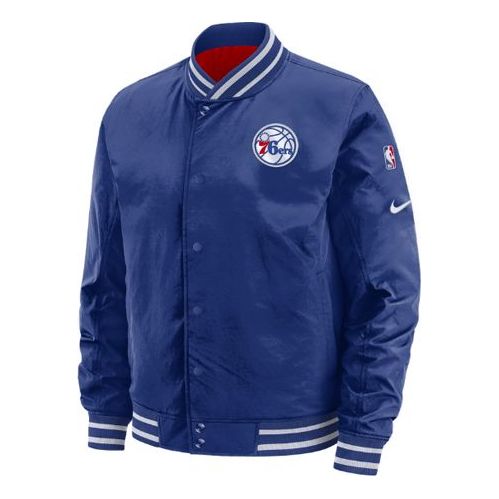 Bomber-takki Nike Philadelphia 76ers Reversible Jacket Sininen | AV6597-495