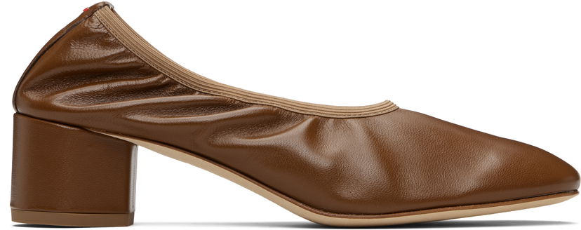Mekko Aeyde Aeyde Gemma Leather Block Heel Pumps Ruskea | A11-PU0215001222-225