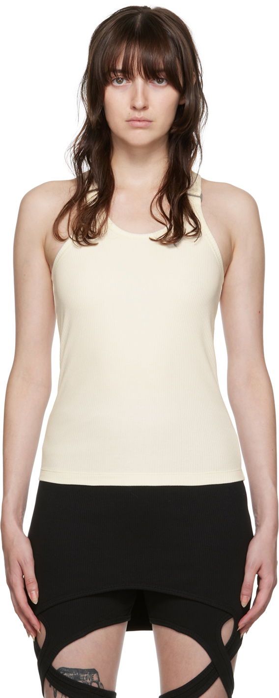 Tankkitoppi Dion Lee Fitted Tank Top Beige | C3069P22