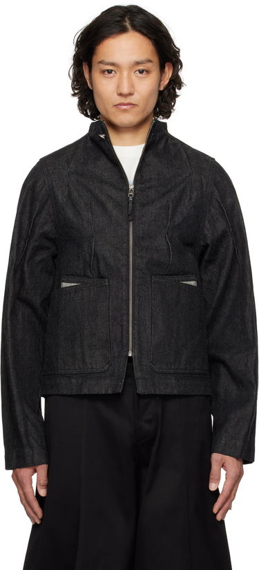 Takki ADER ERROR ADER error Pintuck Denim Jacket Musta | BO01SSJK0108BK, 0