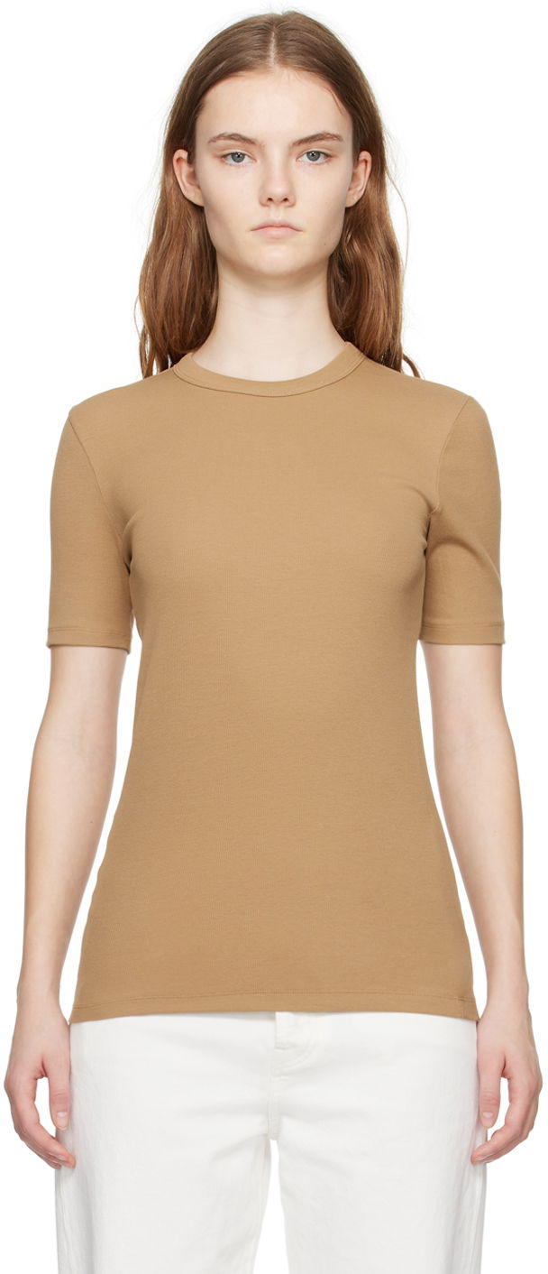T-paita TOTEME TOTEME Women's Classic T-Shirt Beige | 241-WRT1459-FB0094